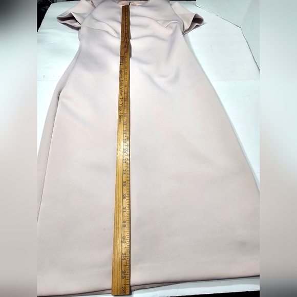 Calvin Klein Blush Pink Off-Shoulder Midi Dress Sz 4 Womens - Picture 8 of 13